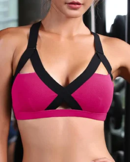 Summer Women Comfortable Seamless Sports Bra For Cup Running Yoga Gym Crop Top Women Push Up Running Sport Bra Top