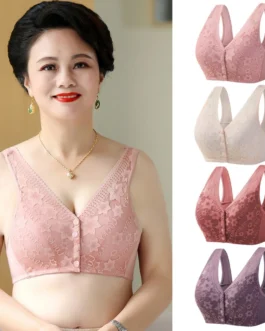 Breathable Female Non-steel Rings Tank Top Bras Sleep Bras Women’s Underwear Large Size Soft Bras for Elders