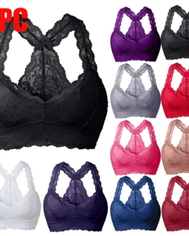 Women Lace Bras Comfortable Bralette Solid Sexy Underwear Vest Female Wireless Lingerie Breathable Seamless Push-Up Bra No Pad