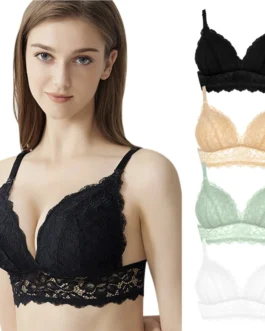 Sleeping Bralette Women’s Lace Sexy Bra Breastfeeding Bra Plus Size Wire Free Ladies Soft Underwear