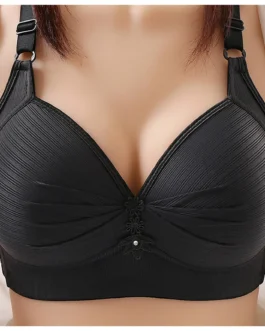 Women’s Bras Sexy Large Size Underwear No Steel Ring Comfortable Cotton Lingerie Push Up Brassiere Breathable Thin Mold Cup Bra