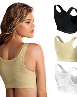 S-5XL Posture Corrector Lift Up Bra Women New Cross Back Bra Breathable Underwear Shockproof Sports Support Fitness Vest Bras