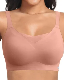 Non Wired Women’S Bras Padded Full Cup Bra Without Underwire With Padding Seamless Bustier Bralette Breathable Soft Lingerie