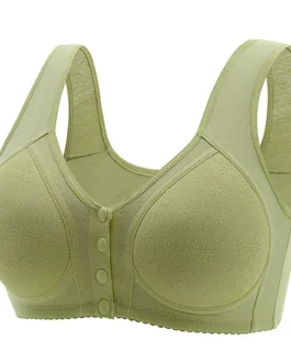 Women Sexy Lace Front Button Shaping Cup Adjustable Shoulder Strap Womens Bras Comfortable Push up 36c Bras for Women Push up