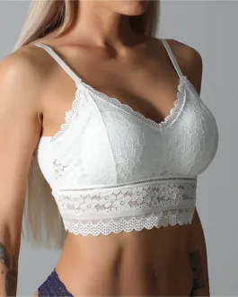 Women Lace Bras Top Comfortable Bralette Solid Color Beauty Back Underwear Sexy Vest Female Add pad Wireless Bra Lingerie