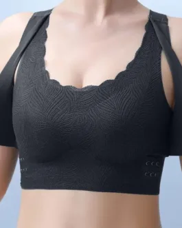 Lymphatic Bra Lymphvity Detoxification and Shaping & Powerful Lifting Bra Full-Coverage T-Shirt Bra Shaping Wireless Silky Bra