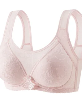 Women Casual Breathable Top Bra Underwear Without Steel Ring Gathering And Adjusting Bra Strapless Bra for plus Size Women