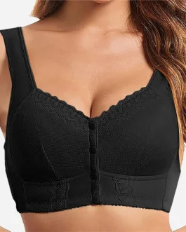 Seamless Breathable Lace Push Up Bras for Women Moona Bra Front Closure Breathable Bra For Seniors Plus Size Bras For Womens