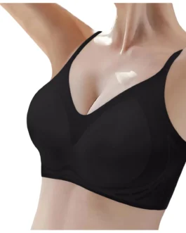 Women’s Cool Jelly Seamless Ice Silk Thin Soft Support Breathable Comfortable Back Push Up Bra Athletic Sports Bras for Women