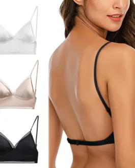 Sexy Lingerine Outfit No Steel Ring French Underwear Sexy Big Open Back Beautiful Back U Shaped Bra Summer Ultra Thin Bra 섹시 브라