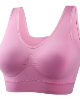 Women’s Push Up Wireless Bra Comfort Support Wireless Bra Everyday Underwear Breathable Yoga Sports Bra Female Street Wear