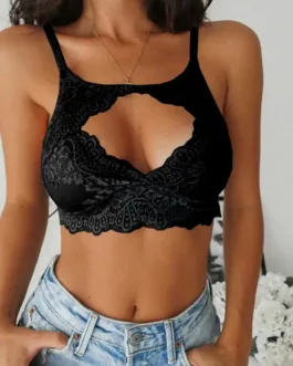 Wireless Push Up Bra Sexy Lace Hollow Bralette Women Breathable Underwear Fashion Lingerie Seamless Bras Femme Brassiere